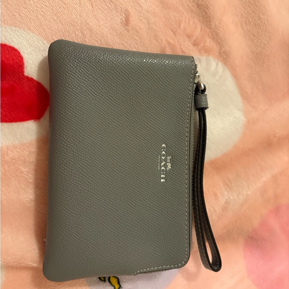 Coach  Gray Wristlet